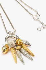 Nine Pod Cluster Pendant Necklace