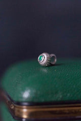 A delicate striped gemstone charm – choose an Emerald for your May birthday.