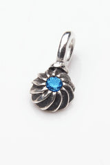 Gemstone Swirling Sepal Charm