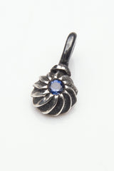 Gemstone Swirling Sepal Charm