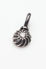 Gemstone Swirling Sepal Charm