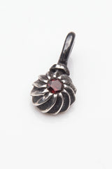 Gemstone Swirling Sepal Charm