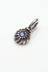Gemstone Swirling Sepal Charm