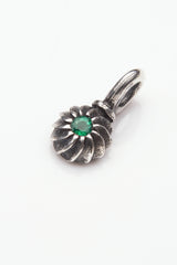 Gemstone Swirling Sepal Charm