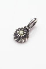 Gemstone Swirling Sepal Charm