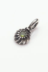 Gemstone Swirling Sepal Charm