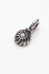 Gemstone Swirling Sepal Charm