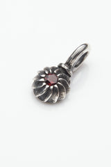 Gemstone Swirling Sepal Charm
