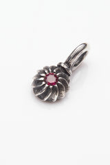 Gemstone Swirling Sepal Charm