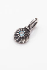 Gemstone Swirling Sepal Charm