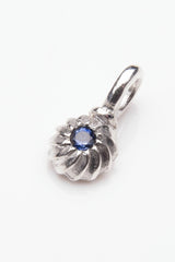 Gemstone Swirling Sepal Charm