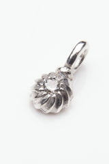 Gemstone Swirling Sepal Charm