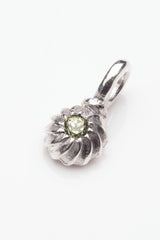 Gemstone Swirling Sepal Charm