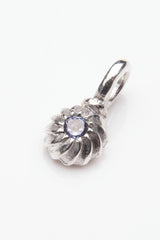 Gemstone Swirling Sepal Charm