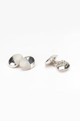 Spot the Half Oval Chain Link Cufflinks