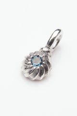 Gemstone Swirling Sepal Charm