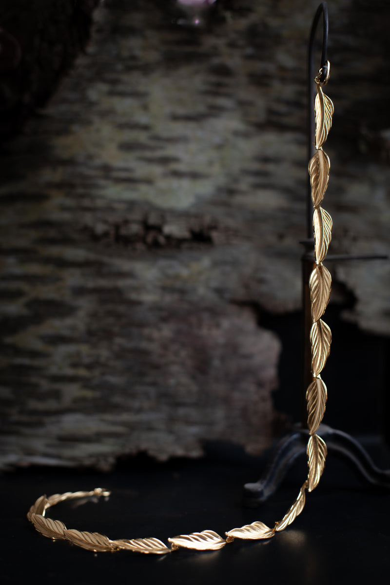 Leaf Necklace - Silver