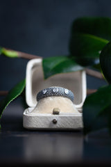 Diamond Octopus Ring - Oxidised Silver and Diamond - Size M1/2 / N - Current Design