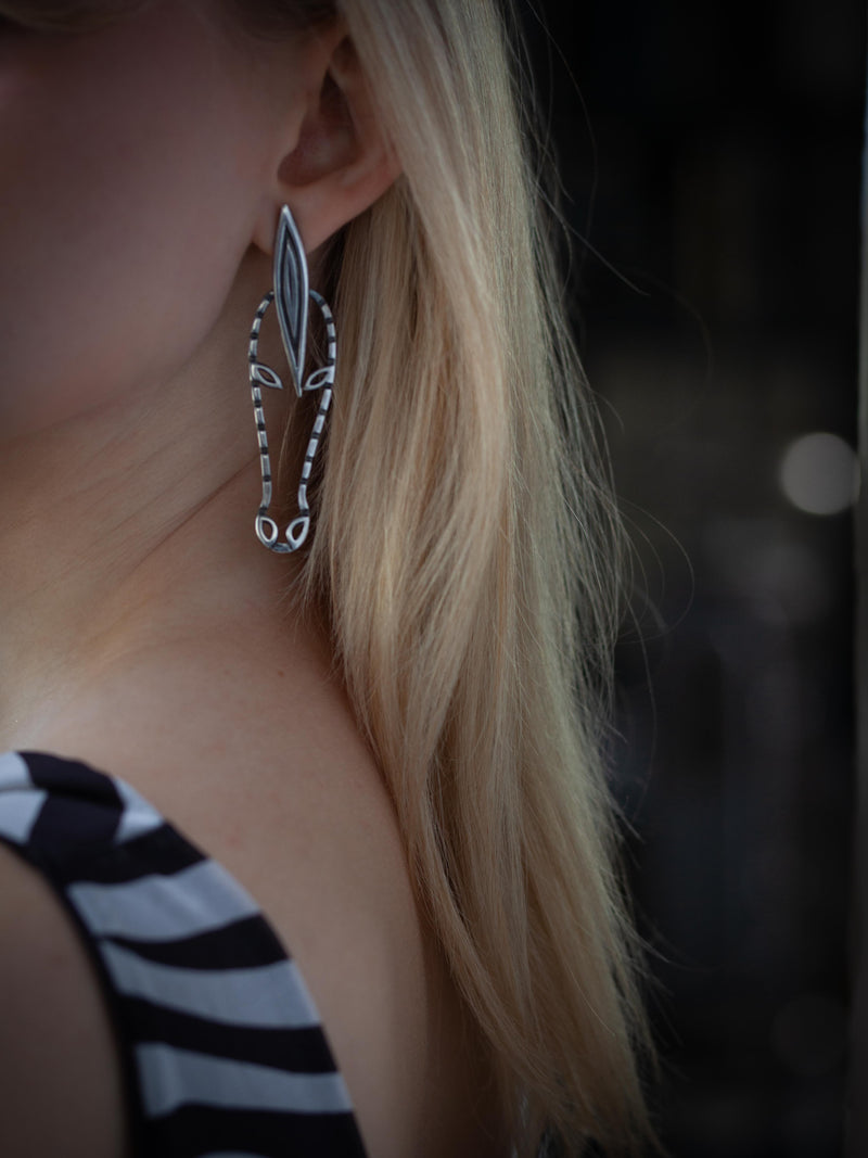 Zebra Earrings