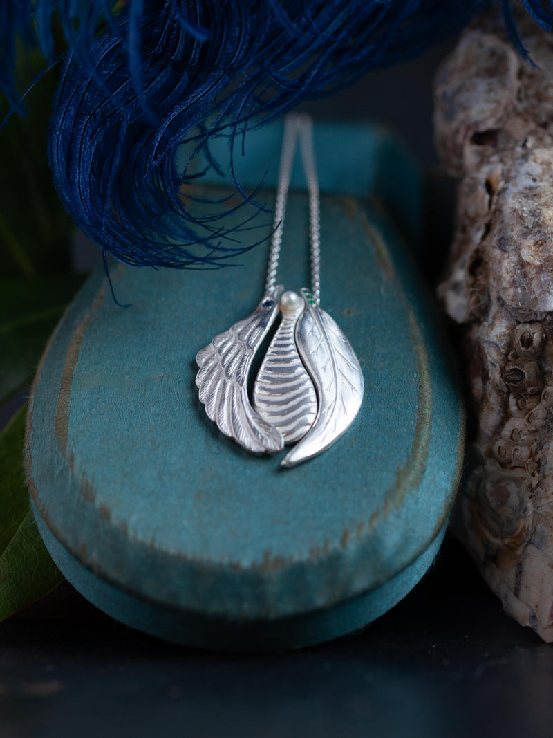 Earth Sea & Sky Charm Pendant Necklace