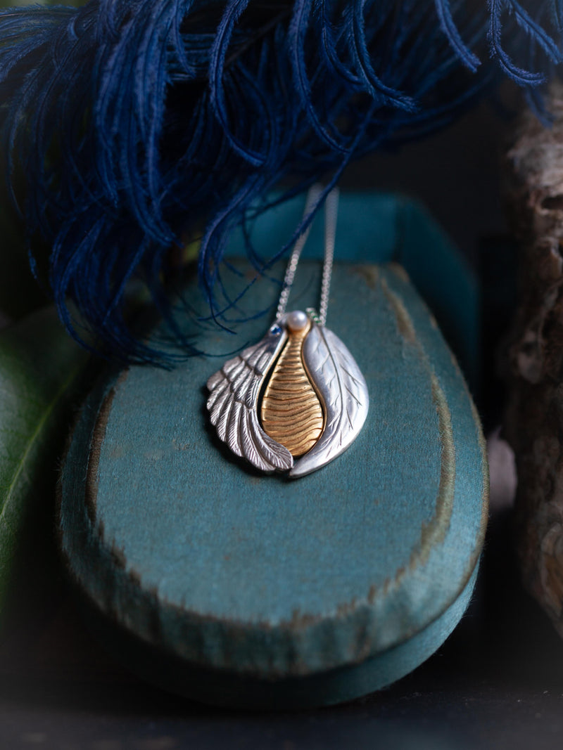 Earth Sea & Sky Charm Pendant Necklace