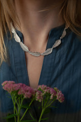 Leaf Necklace - Silver