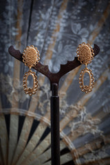 Small Baroque Two Part Drop Earrings