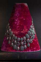 Garnet Baroque Collar Necklace