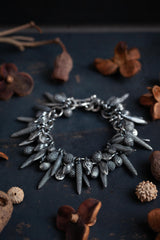 Dream Catcher Feather and Pod Charm Bracelet