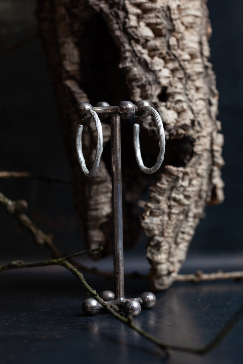 Bark Hoop Earrings