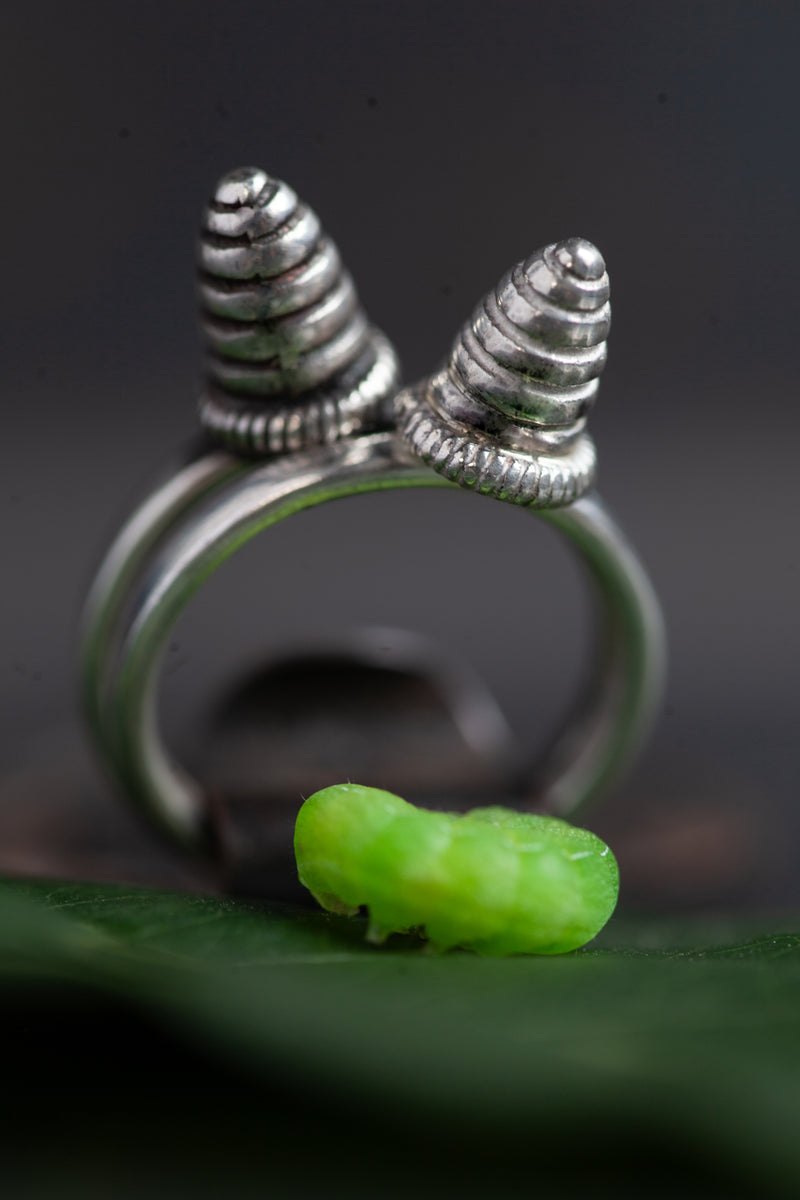 Pointed Bee Hive Stacking Ring