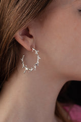 Antler Hoop Earring