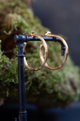 Bark Hoop Earrings