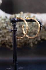 Bark Hoop Earrings