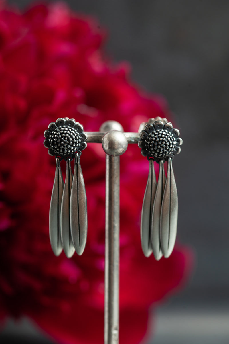 Aster Daisy Drop Earrings