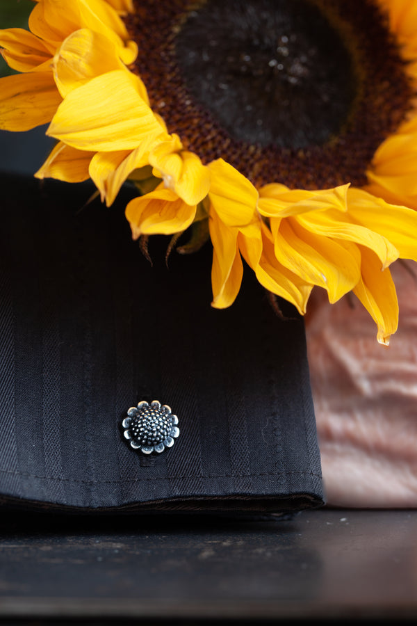 Sunflower Chain Link Cufflinks