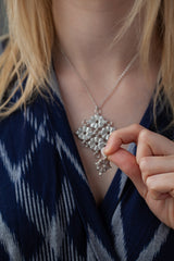 Flower Power Detachable Two Part Pendant Necklace