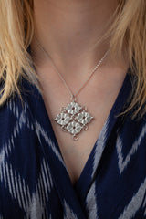 Flower Power Detachable Two Part Pendant Necklace