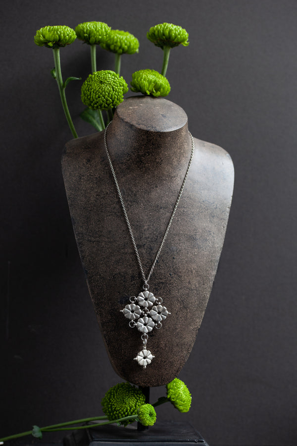 Flower Power Detachable Two Part Pendant Necklace