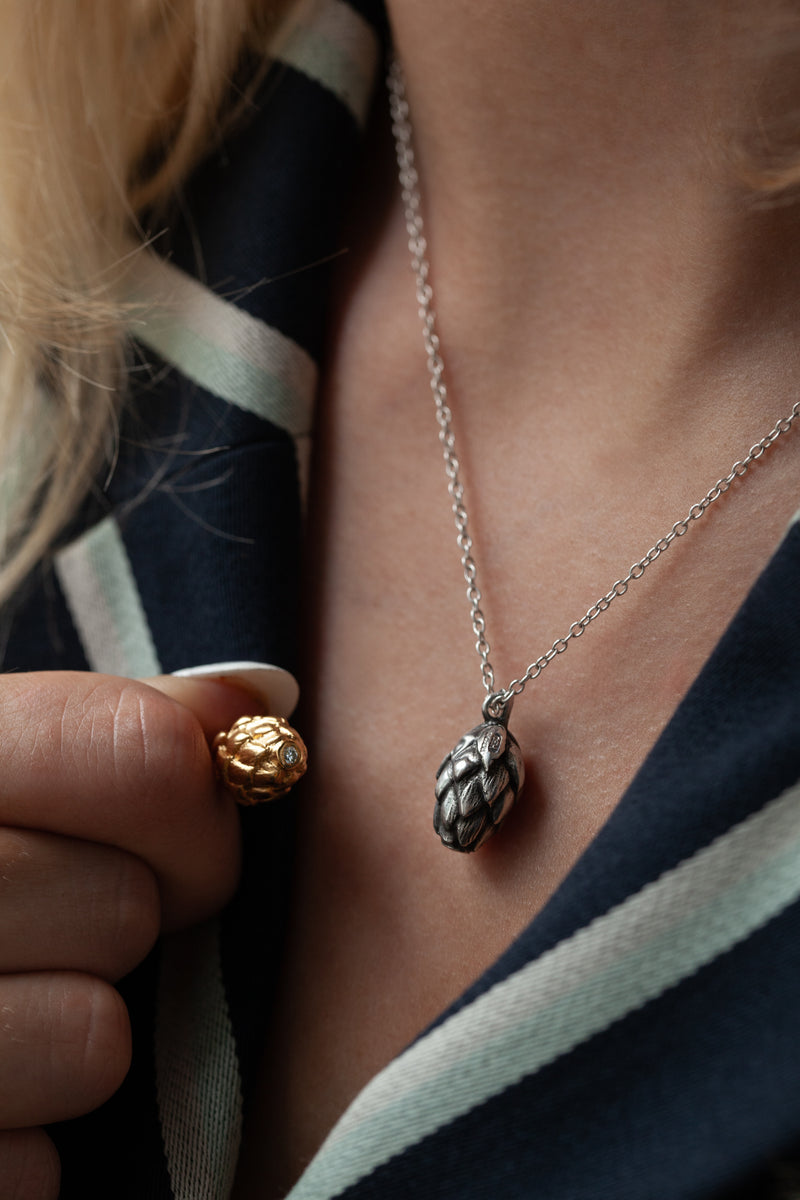 Gemstone Hop Pendant Necklace