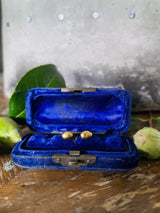 Small Oxidised Silver Oval Egg Cuff with detachable matte Gold Plated Silver Small Oval Studs
