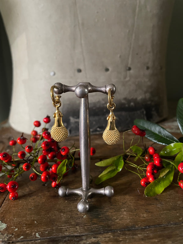 Skittle Fruit Drop Earrings - Yellow Gold Plated Silver
