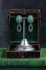 Chrysoprase Baroque Drop Earrings