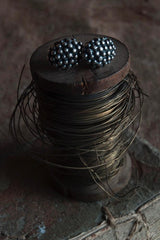 My Raspberry Earrings are decorated with the bobbled texture of raspberries