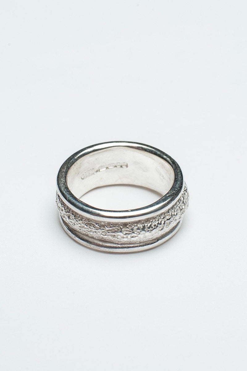 Small Textured Band Ring