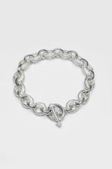 Textured Oval Hoop Bracelet
