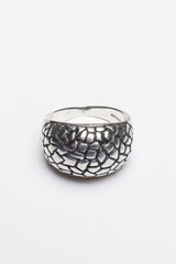 My chunky Turtle Ring in oxidised silver