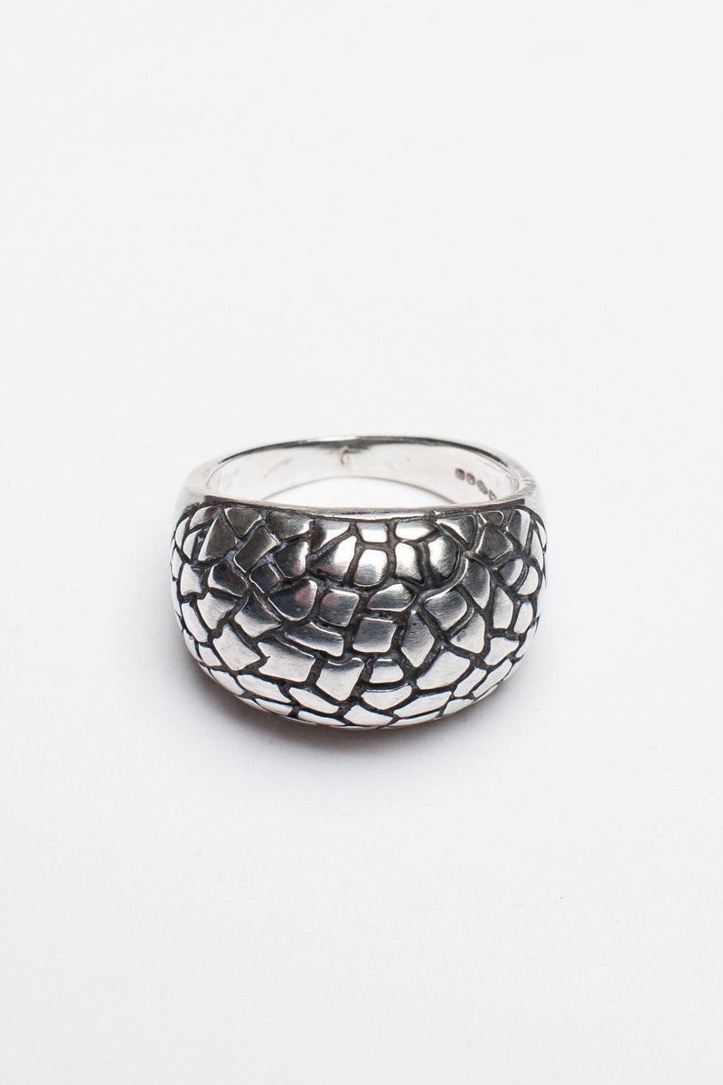 My chunky Turtle Ring in oxidised silver