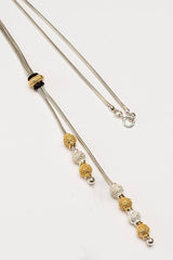 Snowball Tassel Necklace