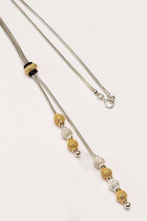 Snowball Tassel Necklace